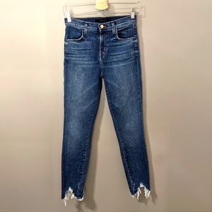 J Brand Alana High Rise Crop Skinny Jean